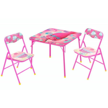 Trolls 3 Piece Table and Chair Activity Set