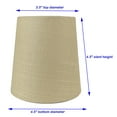 thumbnail image 4 of Meriville Set of 6 Maize Linen Clip On Chandelier Lamp Shades, 3.5-inch by 4.5-inch by 4.5-inch, 4 of 4