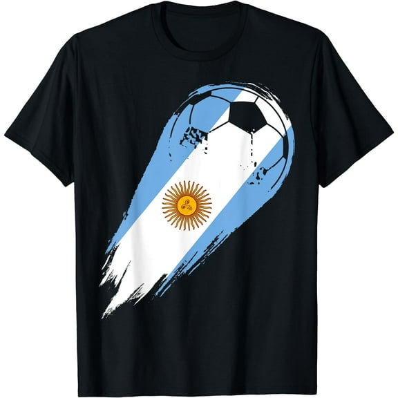 Soccer Player of Pride Argentina T-Shirt Black Medium