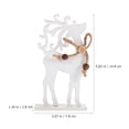 thumbnail image 4 of LIYUNMIAO 2pcs Reindeer Christmas Decorations Rustic Wooden Reindeer Figurine for Home Shelf Cabinet Desktop, 4 of 4