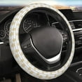 thumbnail image 3 of Lsque Gold Snowflake Ultra Soft Car Steering Wheel Cover for Women, Standard 15 inch Size for Truck Van SUV Auto, 3 of 8