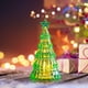 thumbnail image 1 of Adornos Navideños Mini Árbol de Navidad de Cristal Luminoso Adorno de Escritorio Regalo de Navidad para Niños Luces, 1 of 7