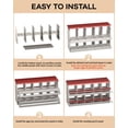 thumbnail image 4 of 10 Compartment Galvanized Steel Chicken Nesting Box - Wall Mounted with Egg Tray Perch & Fake Eggs for Coops, 4 of 7