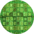 thumbnail image 1 of Ahgly Company Indoor Round Abstract Green Modern Area Rugs, 8' Round, 1 of 4
