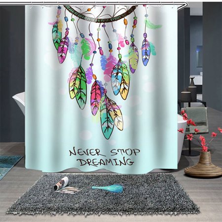 Cuhas Room decor Popular Waterproof Shower Curtain with 12 Hooks Printed Bathroom 180x180cm Hooks for Hanging