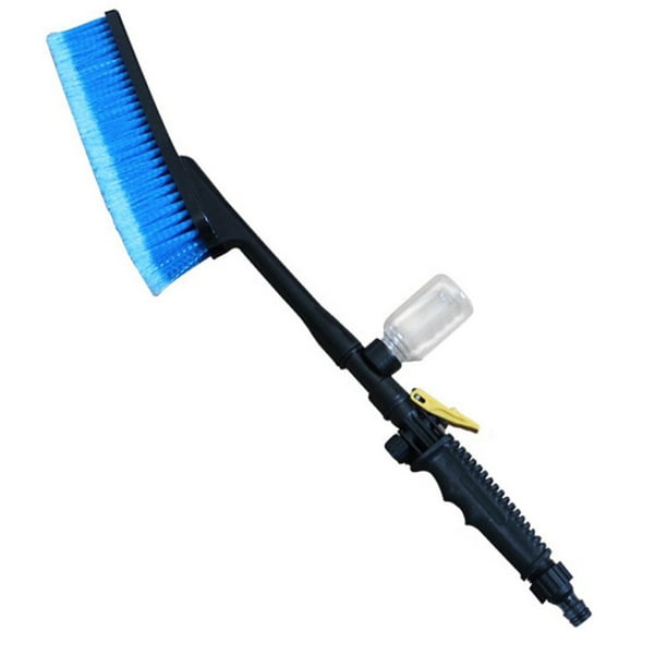1pc bleu brosse de lavage de voiture Auto extérieur rétractable longue  poignée interrupteur de débit d'eau mousse bouteille voiture brosse de  nettoyage 