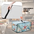 thumbnail image 6 of ZIATUBLES Starfish Coral Shell Print Toaster Oven Cover Anti Scratch Kitchen Countertop Appliance Protector Cover Dust Case Machine Washable Home Organization, 18.5" x 14.5" x 9", 6 of 8