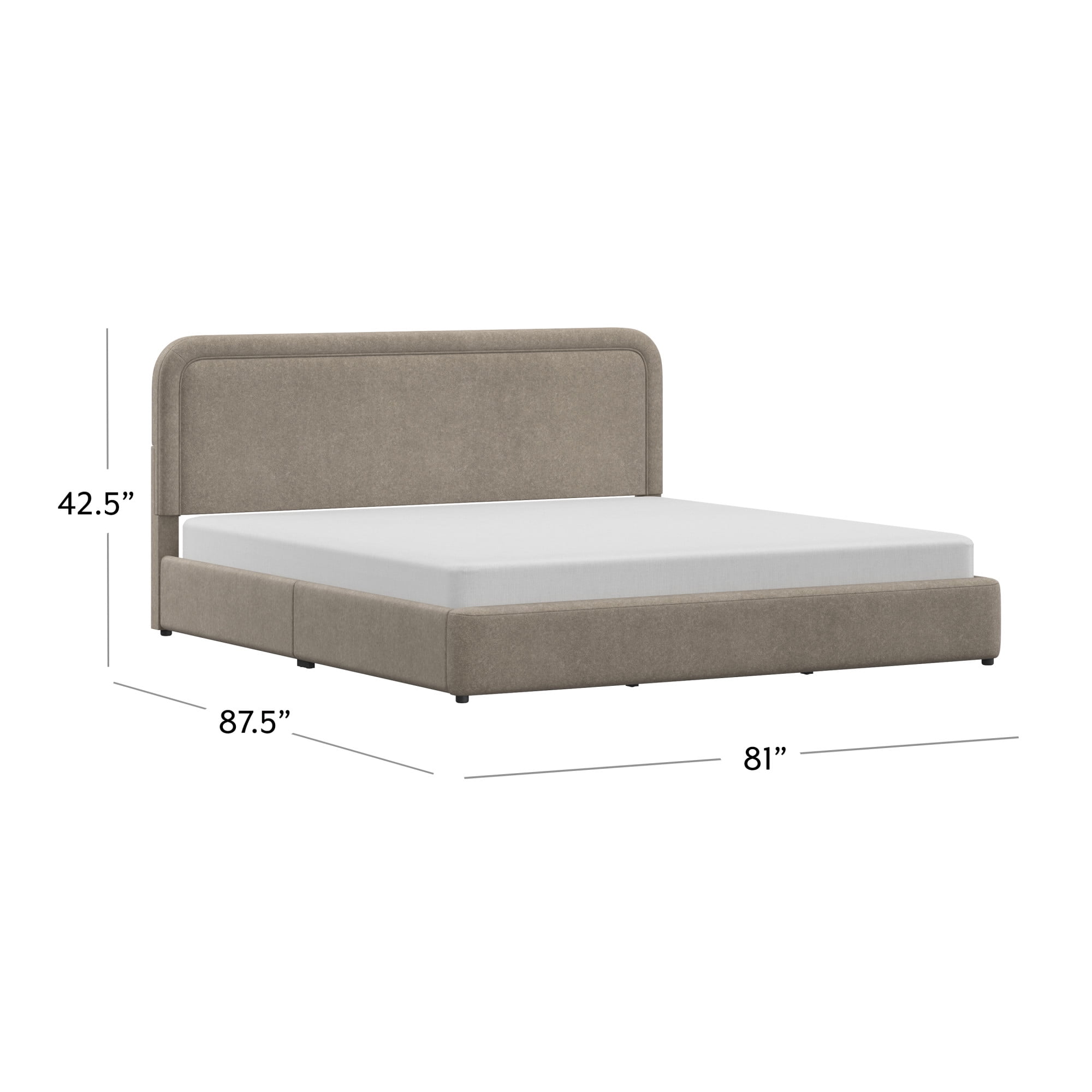 Better Homes & Gardens Juliet King Platform Bed, Sand