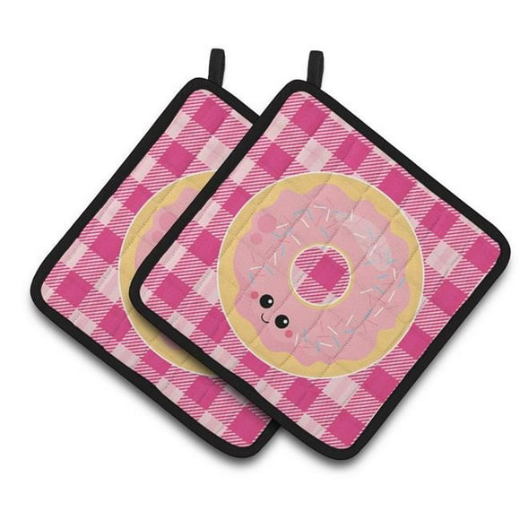 Carolines Treasures BB7048PTHD Donut Face Pair of Pot Holders