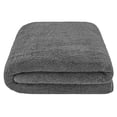 thumbnail image 3 of Toalla de baño American Soft Linen gris oscuro 100% algodón 40x80 cm, 3 of 9