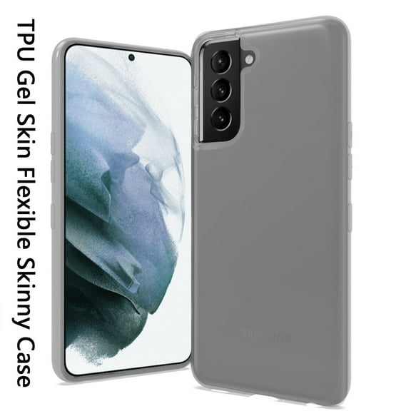 Phone Case for Samsung Galaxy S22 Hybrid Rubber Soft Silicone Gummy TPU Gel Candy Skin Flexible Skinny Ultra Slim Thin Protector Cover for Galaxy S22 - Clear