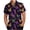 Wine, variant on Mardi Gras Outfit for Men Button Down Short Sleeve Shirts Feathers Graphic Tee Funny Novelty Shirts Casual Collared Blouses