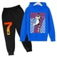 thumbnail image 5 of Conjunto de sudadera con capucha de primavera de Ronaldo, conjunto de 2 piezas de sudadera y pantalones azules informales para niños, ropa deportiva informal, chándal para niños, 5 of 5
