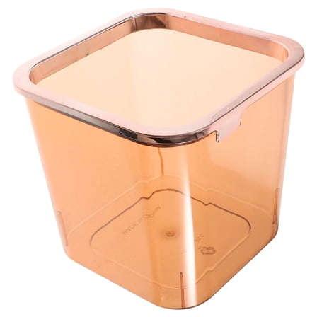 Garbage Can Waste Car Trash Bin Cans with Lid Office Orange