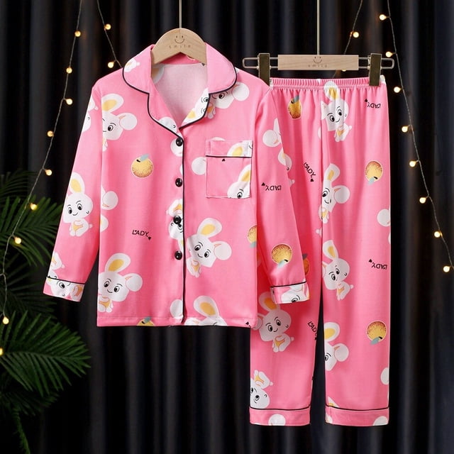 Disney Mickey Mouse Pijamas para niños Niños Ropa de algodón Conjunto de pantalones Ropa de dormir de dibujos animados Pijamas para niños para niñas Trajes Niño Pyjama8 altura 95-105cm zhangmengya CONDUJO