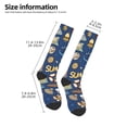 thumbnail image 2 of Daiia Sports Socks Marine Nautical Printed Novelty Crew Socks for Men Women Knee High Socks Cotton Socks Soft & Breathable Support Unisex Socks, 2 of 9
