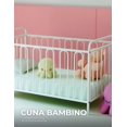 thumbnail image 5 of Cuna de bebé metálica color blanco con diseño moderno y niveles ajustables., 5 of 5