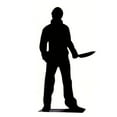 thumbnail image 1 of Dolls Action Figures,  Desktop Shadow Figures, 6 Inch, Metal Powder Coating, Table Top Home Decorations, Eerie Poses Metal Mini Shadow Figures, 1 of 8