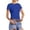 Blue, variant on Women's Casual Basic Going Out Crop Tops Slim Fit Short Sleeve Crew Neck Tight T Shirts 2026,Color:Orange,Size:5XL