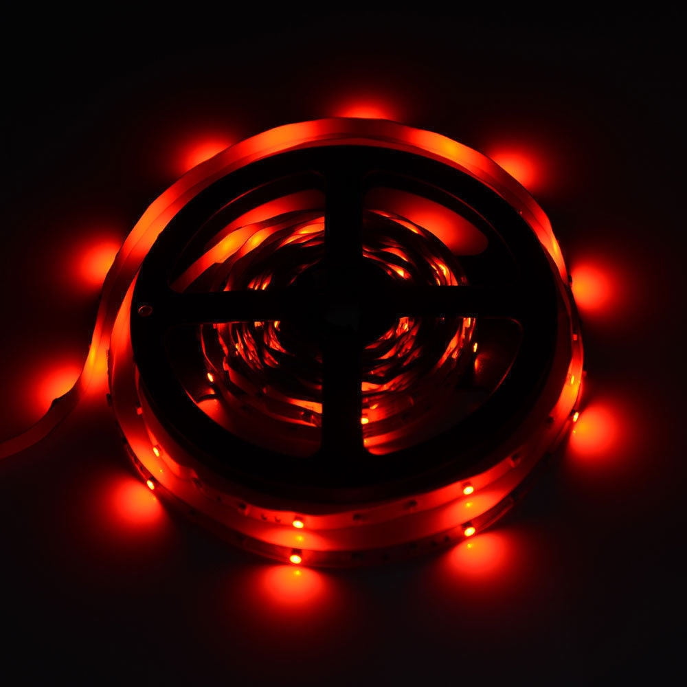 4 Packs 5M RGB 3528 300 LED Flexible Light Strip with 44 Key IR Remote Controller, 12V Low Voltage Color Changing LED Tape Lights for Home Decor, Bedroom, Party
