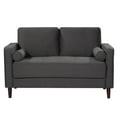 thumbnail image 5 of Lifestyle Solutions Lorelei Mid-Century Modern Loveseat, Gray Fabric, 5 of 8