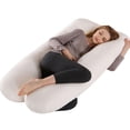 thumbnail image 1 of Almohada de maternidad multifuncional de terciopelo de cristal con soporte para el vientre, almohada con soporte para la cintura para acostarse de lado, almohada con clip para dormir de lado para, 1 of 5