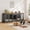 Black, variant on Senfot MDF Dog Crate Furniture Cabinet 4 Doors 2 Drawers Walnut Black Finish Indoor Storage Pet Kennel Cage