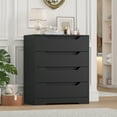thumbnail image 2 of Homfa 4 Drawers Dresser, Modern Wood Chest of Drawers for Bedroom Hallway Living Room, Black, 2 of 8