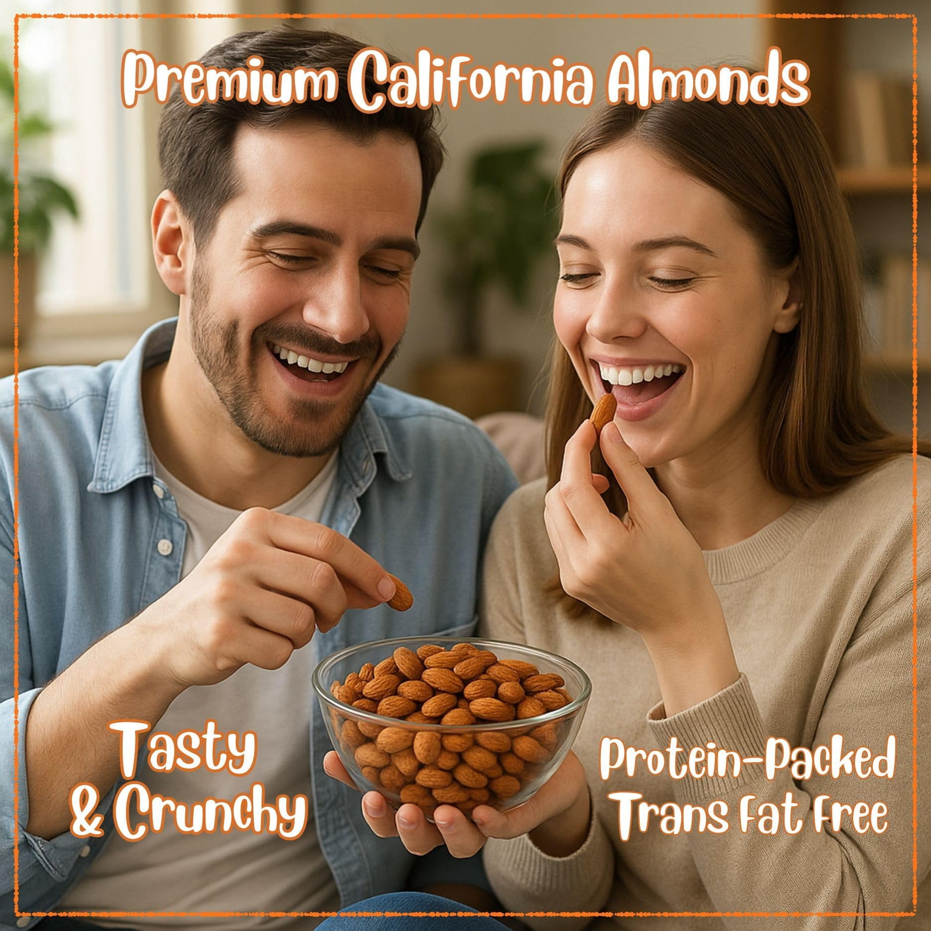 Smoked Almonds by It's Delish, 2 Lbs Bulk  Gourmet Lightly Roasted Salted Almond Nuts Smoky Flavor, Healthy Snacks, Yummy Nut Snack for Adults  Trans-fat Free, Kosher Parve