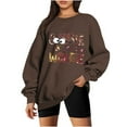thumbnail image 1 of Chemise à Manches Longues Imprimée à la Mode pour Femmes, Col Rond, Sweat à Capuche, 1 of 3