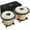 Natural finish, variant on Eastar Bongo Drums 6” and 7” Wood Percussion Instrument Bongos for Kids Adults Beginners Natural Finish, EBO-1