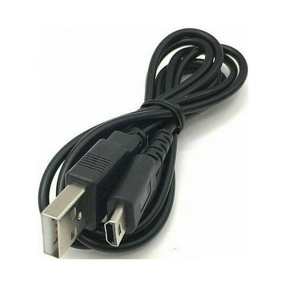 QAOlDH DS Lite USB Charger Cable, Black Power Cord for Nintendo DS Lite Console, Fast Charging Data Sync, 1.2 Meter Length, Compatible with NDSL