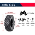 thumbnail image 3 of EastVita ATV Tires, All Terrain ATV UTV Mud Trail Tires(Set of 2, Tubeless), 3 of 5
