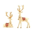 thumbnail image 1 of 2 adornos de escritorio, figuras decorativas de ciervos, decoración del hogar, decoración de escritorio beige, 1 of 9