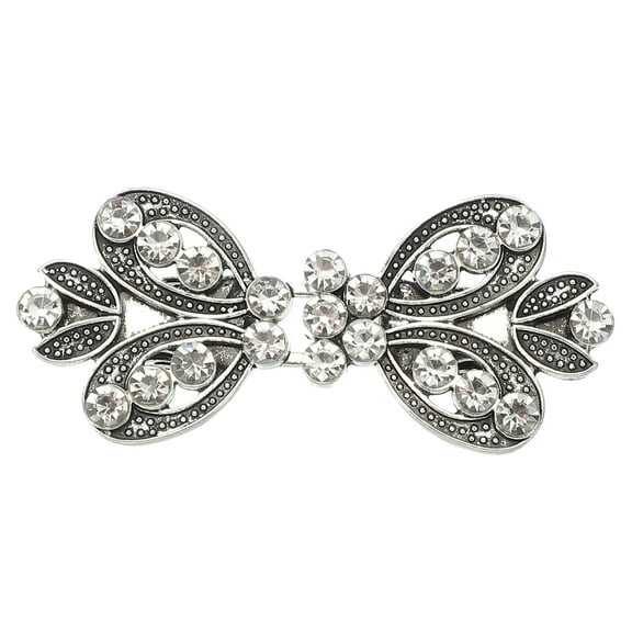 Dress Clips Back Cinch, Retro Sweater Clips Cardigan Clips for Different Women Clothing(5.5x2.4x1.4cm, Silver)