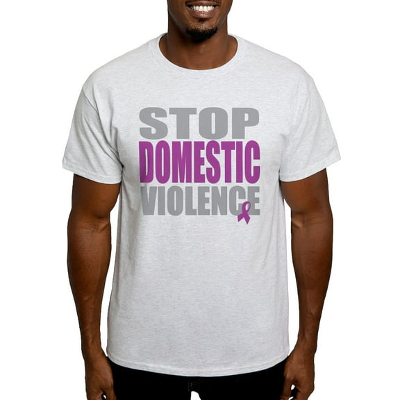 CafePress - Stop Domestic Violence Light T Shirt - Men's Classic Graphic T-Shirt