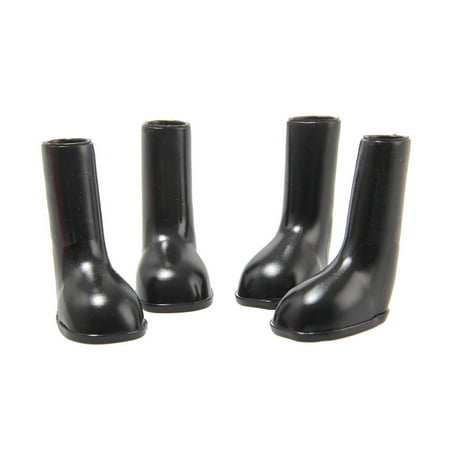 Bluethy 4Pcs Dog Puppy Shoes Waterproof Non Slip Stretchy Pet Protective Rain Boots