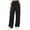 *Black, variant on ClodeEU Women Elastic High Waist Wide Leg Sweatpants ,Casual Loose Pant with Pcokets ,Women's Plus L