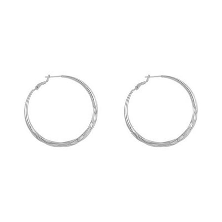 DESIGNICE 2026 New Earrings Silver Needle Large Hoop Design Stud Earrings for Women French Chic Luxe Style Flat Back Earrings for Daily Wear Party Dating Wedding Travel Style4