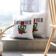 thumbnail image 6 of LALILO Throw Pillow Covers With Roses Shirt Graphic Tee Amp Tee Shirt Cushion Cover 18" x 18", 2 Pack, 6 of 6
