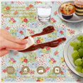 thumbnail image 6 of Pioneer Flower Floral Print Pattern Round Tablecloth 60 X 60 Inch, Wrinkle Resistant Wipeable Table Cloth for Kitchen Dining Picnic Patio Party, 6 of 6