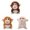 Color A 1PCS & Color B 1PCS & Color C 1PCS, variant on Soft Cuddly Monkey For Kids Adorable Monkey Stuffed Animal For Removable Crafting Perfect, 8 cmx10 cm,Color B 1PCS