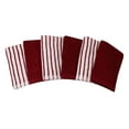 thumbnail image 1 of Hometrends Bar Mop Dish Cloth 6 pack, 100% Cotton, Red, 1 of 5