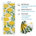 thumbnail image 2 of Yellow Lemon Fruit Slices White Pattern Hot Yoga Mat Towel Non Slip for Hot Yoga - Quick-Drying Yoga Mat Cover with 4 Corner Pockets with Travel Bag - Hot Yoga Towel Non Slip 70"x26", 2 of 6