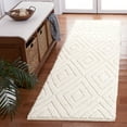 thumbnail image 2 of SAFAVIEH Natura Aylen Diamond Runner Rug, Ivory, 2'3" x 8', 2 of 8