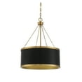thumbnail image 2 of Black with Warm Brass Accents Six Light Pendant from the Delphi Collection, 2 of 6