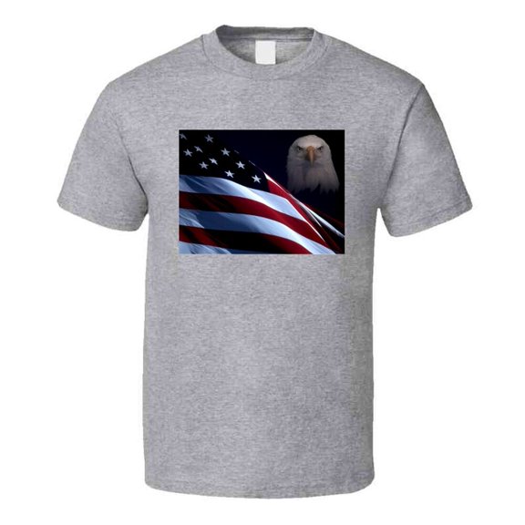 American Pride Patriotic USA Flag Eagle Novelty Unisex T-Shirt Tee New
