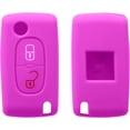 thumbnail image 1 of Hweilai Car Key Accessory Compatible with Peugeot Citroen Car Key 2-Button - Soft Silicone Car Key Case, 1 of 5