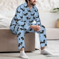 thumbnail image 7 of Naloa Dachshund Dog Men’s Pajamas Set - Long Sleeve Button Down Sleep Shirt and Pajama Bottoms Sleepwear Set-Medium, 7 of 7