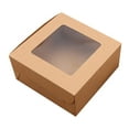 thumbnail image 1 of CAROOTU 10PCS 2/4/6 Holes Kraft Paper Cupcake Packing Box Muffin Wedding Party Case Holder Box, 1 of 7